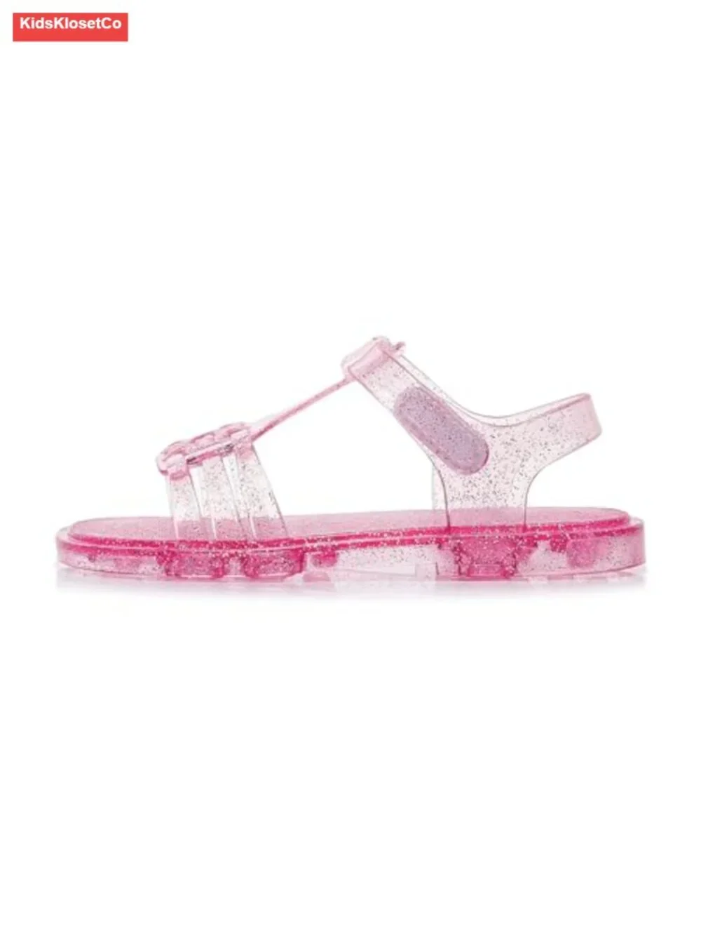 Toddler Girls Jelly Sandals Princess Flats Soft Rubber Sole